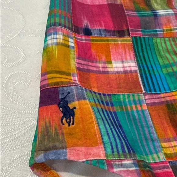 Ralph Lauren Patchwork One Piece Bathing Suit. Size 12 - Picture 4 of 10